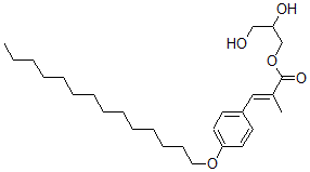 CAS#: 35704-01-9, 2,3-Dihydroxypropyl (E)-2-Methyl-3-(4-Tetradecoxyphenyl)Prop-2-Enoate