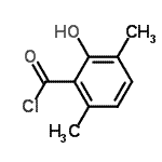 CAS 登录号：35716-43-9， 2-羟基-3,6-二甲基苯甲酰氯化物