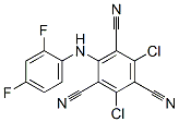 CAS#: 35727-88-9, 2,4-Dichloro-6-[(2,4-Difluorophenyl)Amino]Benzene-1,3,5-Tricarbonitrile