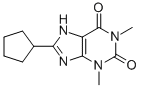 CAS 登录号：35873-49-5， 8-环戊基-1,3-二甲基黄嘌呤