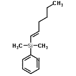 CAS 登录号：358782-76-0， 2-[(1E)-1-己烯-1-基(二甲基)硅烷基]吡啶