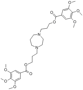 CAS#: 35898-87-4, 3-[4-[3-(3,4,5-Trimethoxybenzoyl)Oxypropyl]-1,4-Diazepan-1-Yl]Propyl 3,4,5-Trimethoxybenzoate