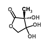 CAS 登录号：359875-18-6， (3R)-3,4,4-三羟基-3-甲基二氢-2(3H)-呋喃酮