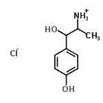 CAS 登录号：35999-22-5， 1-羟基-1-(4-羟基苯基)-2-丙氯化铵