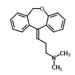 CAS 登录号：3607-18-9， (3Z)-3-(二苯并[b,e]氧杂卓-11(6H)-亚基)-N,N-二甲基-1-丙胺