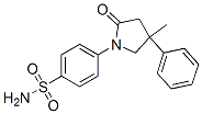 CAS 登录号：36090-44-5， 4-(4-甲基-2-氧代-4-苯基吡咯烷-1-基)苯磺酰胺