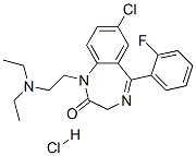 CAS#: 36105-20-1, 7-Chloro-1-[2-(Diethylamino)Ethyl]-5-(2-Fluorophenyl)-1,3-Dihydro-2H-Benzo-1,4-Diazepin-2-One Monohydrochloride
