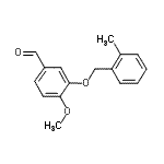 CAS#: 361369-12-2, 4-Methoxy-3-[(2-Methylbenzyl)Oxy]Benzaldehyde