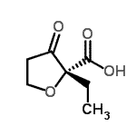 CAS 登录号：361460-19-7， (2R)-2-乙基-3-氧代四氢-2-呋喃羧酸