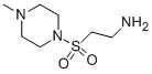CAS 登录号：36241-57-3， 2-[(4-甲基哌嗪-1-基)磺酰基]乙胺