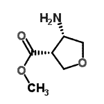 CAS 登录号：362488-80-0， 甲基(3R,4S)-4-氨基四氢-3-呋喃羧酸酯