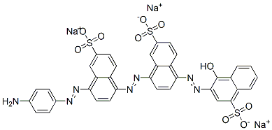 CAS#: 3626-40-2, Trisodium 8-[4-(4-Aminophenyl)Diazenyl-6-Sulfonatonaphthalen-1-Yl]Diazenyl-5-[(2E)-2-(1-Oxo-4-Sulfonatonaphthalen-2-Ylidene)Hydrazinyl]Naphthalene-2-Sulfonate