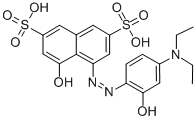 CAS 登录号：3627-04-1， 5-(4-二乙基氨基-2-羟基苯基偶氮)-4-羟基萘-2,7-二磺酸钠盐