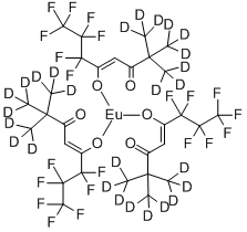 CAS#: 36393-27-8, Tris(6,6,7,7,8,8,8-heptafluoro-2,2-di(2H3)methyl(1,1,1-2H3)octane-3,5-dionato-O,O)europium