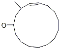 CAS 登录号：36399-15-2， (4E)-3-甲基环十五碳-4-烯-1-酮