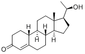 CAS 登录号：3643-00-3， (8R,9S,10R,13S,14S,17S)-17-(1-羟基乙基)-13-甲基-2,6,7,8,9,10,11,12,14,15,16,17-十二氢-1H-环戊二烯并[a]菲-3-酮