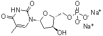 CAS 登录号：365-07-1， 5'-胸苷酸二钠盐
