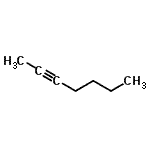 CAS 登录号：36566-80-0， 2-庚炔