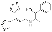 CAS 登录号：36702-83-7， 2-[3,3-二(噻吩-3-基)丙-2-烯基氨基]-1-苯基丙烷-1-醇盐酸盐