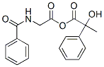 CAS 登录号：3675-74-9， [2-(苯甲酰基氨基)乙酰基]2-羟基-2-苯丙酸酯
