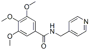 CAS 登录号：3678-67-9， 3,4,5-三甲氧基-N-(吡啶-4-基甲基)苯甲酰胺