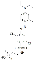 CAS#: 36783-07-0, 2-[[2,5-Dichloro-4-(4-Diethylamino-2-Methylphenyl)Diazenylphenyl]Sulfonylamino]Ethanesulfonic Acid