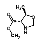 CAS 登录号：368424-95-7， 甲基(4S,5R)-5-甲基-1,3-恶唑烷-4-羧酸酯