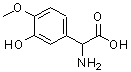 CAS 登录号：368858-99-5， 氨基(3-羟基-4-甲氧基苯基)乙酸