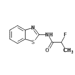 CAS 登录号：368873-12-5， N-(1,3-苯并噻唑-2-基)-2-氟丙烷酰胺