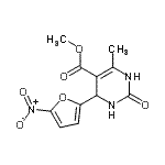 CAS#: 3690-88-8, Methyl 6-Methyl-4-(5-Nitro-2-Furyl)-2-Oxo-1,2,3,4-Tetrahydro-5-Pyrimidinecarboxylate