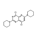 CAS 登录号：36926-31-5， 4,8-二氯-2,6-二(1-哌啶基)嘧啶并[5,4-d]嘧啶