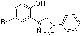 CAS#: 370074-36-5, 4-Bromo-2-[5-(3-Pyridinyl)-4,5-Dihydro-1H-Pyrazol-3-Yl]Phenol