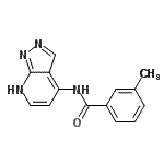 CAS#: 370589-13-2, 3-Methyl-N-(1H-Pyrazolo[3,4-b]Pyridin-4-Yl)Benzamide
