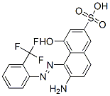 CAS 登录号：37078-97-0， 6-亚氨基-4-氧代-5-[2-[2-(三氟甲基)苯基]肼基]萘-2-磺酸