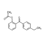 CAS#: 37135-48-1, 2-(4-Ethylbenzoyl)Phenyl Acetate