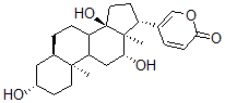 CAS#: 3714-45-2, 5-[(3S,5R,10S,12R,13S,14S,17R)-3,12,14-Trihydroxy-10,13-Dimethyl-1,2,3,4,5,6,7,8,9,11,12,15,16,17-Tetradecahydrocyclopenta[a]Phenanthren-17-Yl]Pyran-2-One