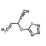 CAS 登录号：372112-50-0， 5-(1-戊烯-4-炔-3-基氧基)-1,2,3,4-硫杂三唑
