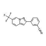 CAS 登录号：372122-60-6， 3-[6-(三氟甲基)吡唑并[1,5-a]吡啶-2-基]苯甲腈