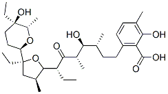CAS#: 37259-88-4, 6-[(3R,4S,5S,7R)-7-[(2S,3S,5S)-5-Ethyl-5-[(2R,5R,6S)-5-Ethyl-5-Hydroxy-6-Methyloxan-2-Yl]-3-Methyloxolan-2-Yl]-4-Hydroxy-3,5-Dimethyl-6-Oxononyl]-2-Hydroxy-3-Methylbenzoic Acid
