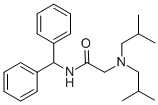 CAS 登录号：37390-19-5， 2-(二(2-甲基丙基)氨基)-N-(二苯基甲基)乙酰胺