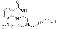 CAS 登录号：374063-97-5， 2-[4-(4-羟基丁-2-炔基)哌嗪-1-基]-3-硝基苯甲酸