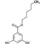 CAS 登录号：37622-61-0， 己基3,5-二羟基苯甲酸酯