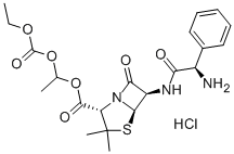 CAS 登录号：37661-08-8， 巴氨西林盐酸盐