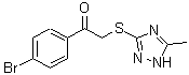 CAS 登录号：37664-35-0， 1-(4-溴苯基)-2-[(5-甲基-1H-1,2,4-三唑-3-基)硫基]乙酮