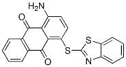 CAS 登录号：3767-68-8， 1-氨基-4-(1,3-苯并噻唑-2-基硫基)蒽-9,10-二酮