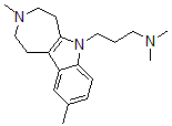 CAS#: 37683-54-8, 3-(3,9-Dimethyl-1,2,4,5-Tetrahydroazepino[4,5-b]Indol-6-Yl)-N,N-Dimethylpropan-1-Amine