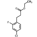 CAS 登录号：377083-98-2， 乙基3-(4-氯-2-氟苯基)丙酸酯