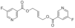 CAS 登录号：37744-21-1， [(E)-4-(5-氟吡啶-3-羰基)氧基丁-2-烯基]5-氟吡啶-3-羧酸酯