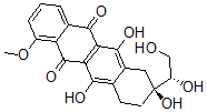 CAS 登录号：37818-13-6， (9R)-9-[(1S)-1,2-二羟基乙基]-6,9,11-三羟基-4-甲氧基-8,10-二氢-7H-并四苯-5,12-二酮