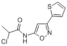 CAS#: 37853-44-4, 2-Chloro-N-(3-Thiophen-2-Yl-1,2-Oxazol-5-Yl)Propanamide